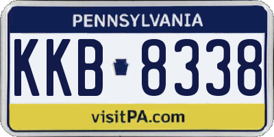 PA license plate KKB8338