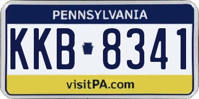 PA license plate KKB8341