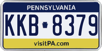 PA license plate KKB8379