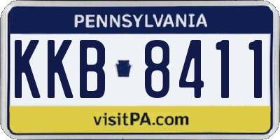 PA license plate KKB8411