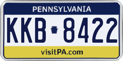 PA license plate KKB8422