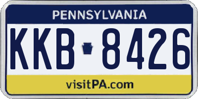 PA license plate KKB8426