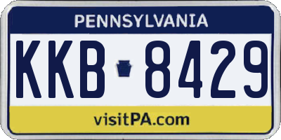 PA license plate KKB8429