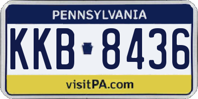 PA license plate KKB8436