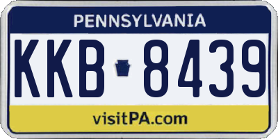 PA license plate KKB8439