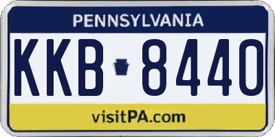 PA license plate KKB8440