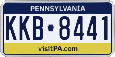 PA license plate KKB8441