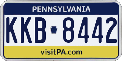 PA license plate KKB8442