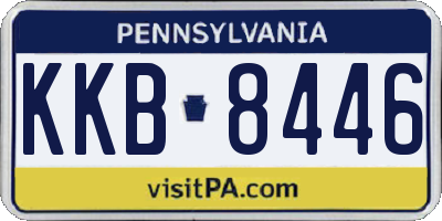PA license plate KKB8446