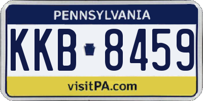 PA license plate KKB8459