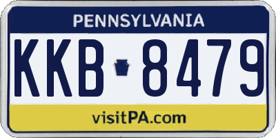 PA license plate KKB8479