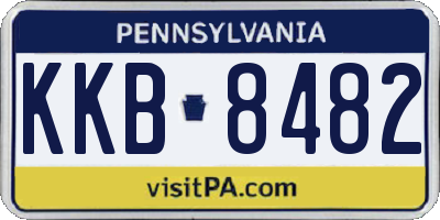 PA license plate KKB8482