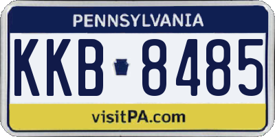 PA license plate KKB8485