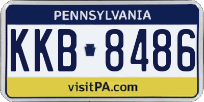 PA license plate KKB8486