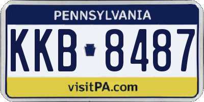 PA license plate KKB8487