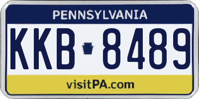 PA license plate KKB8489