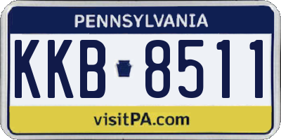 PA license plate KKB8511