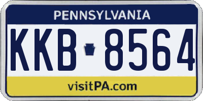 PA license plate KKB8564