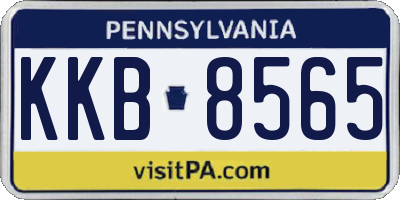PA license plate KKB8565