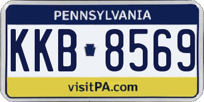 PA license plate KKB8569