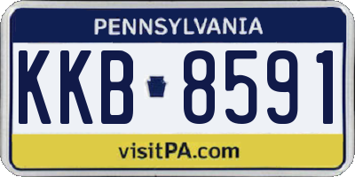 PA license plate KKB8591