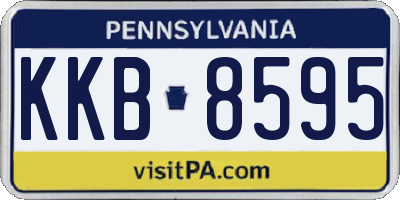 PA license plate KKB8595