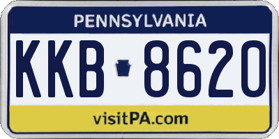 PA license plate KKB8620