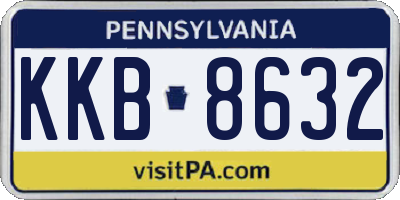 PA license plate KKB8632