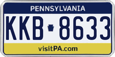 PA license plate KKB8633