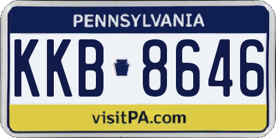 PA license plate KKB8646