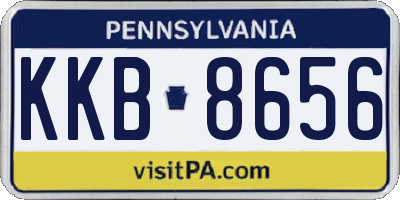 PA license plate KKB8656