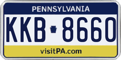 PA license plate KKB8660