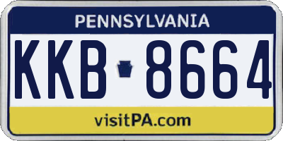 PA license plate KKB8664