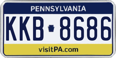 PA license plate KKB8686