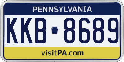 PA license plate KKB8689