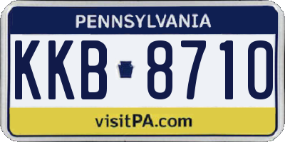 PA license plate KKB8710