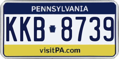 PA license plate KKB8739