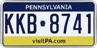 PA license plate KKB8741