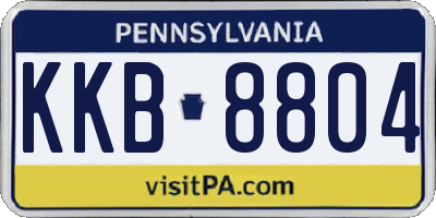 PA license plate KKB8804
