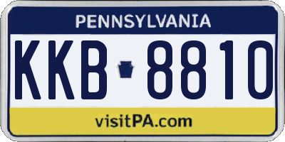 PA license plate KKB8810