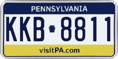 PA license plate KKB8811
