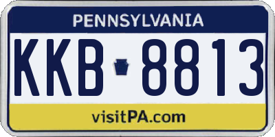 PA license plate KKB8813