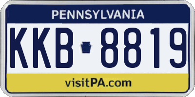 PA license plate KKB8819
