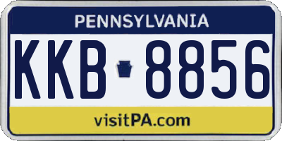 PA license plate KKB8856