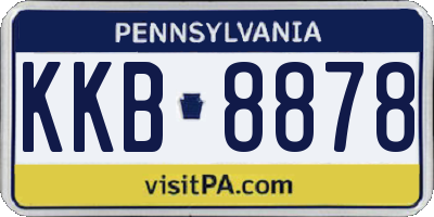 PA license plate KKB8878