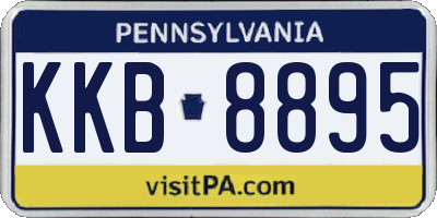 PA license plate KKB8895