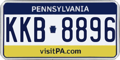 PA license plate KKB8896
