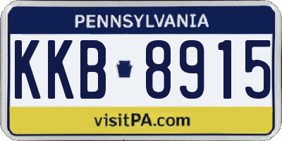 PA license plate KKB8915