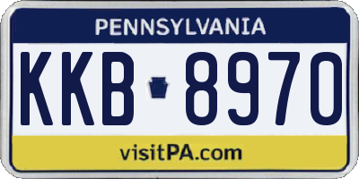 PA license plate KKB8970