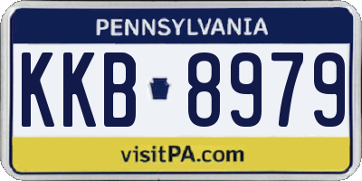 PA license plate KKB8979